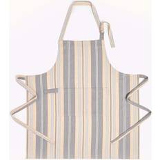 Cotton Aprons Homescapes Oxford Stripe Apron Grey