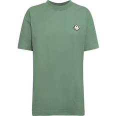 Moncler Tops Moncler Logo Patch T-Shirt Green