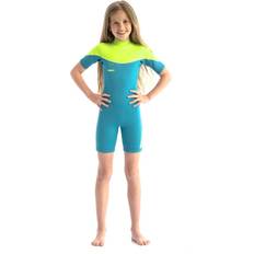 JoBe Swim & Water Sports JoBe Boys 2023 Boston 2mm Back Zip Shorty Wetsuit Teal