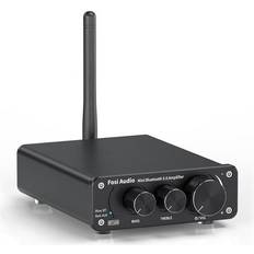 Amplifiers & Receivers Jgstore17 Black 100W Bluetooth 5.0 Stereo Audio Amplifier Receiver 2 Channel Class D Mini Hi-Fi Integrated Amp for Home Passive Speakers