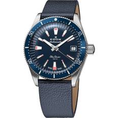 Edox Analog 80131-3BUC-BUICO, Blå