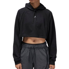 Nike Jordan Sport Women's Cropped Sweatshirt - Black/Stealth