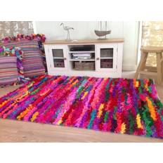 Carpets & Rugs Second Nature Zinda Fluffy Shaggy Multicolour