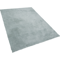 Tappeti Beliani Tappeto Shaggy In Misto Cotone E Poliestere Verde 160 x 230 cm Soffice Pelo Verde