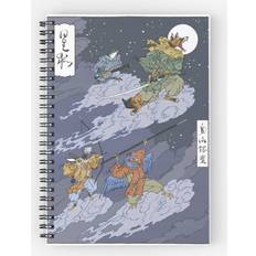 Office Supplies Famgem Spiral woodblock starfox A5 120