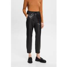 Skinn Byxor Esprit Faux Leather Trousers With Elasticated Waist