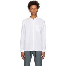 Linen Shirts Vince Off-White Pocket Shirt