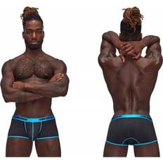 Male Power Casanova Uplift Mini Shorts Black/blue in stock