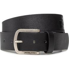 Sí Cinturones Jack & Jones Cinturón 'Harry' Negro/Plata