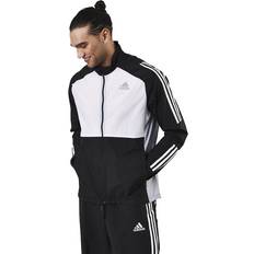 adidas Track Jacket Black White Halo Silver