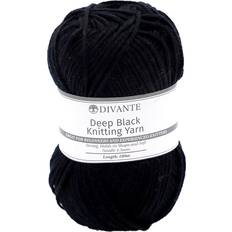 Black Yarn Divante Value Knitting Yarn Deep Black