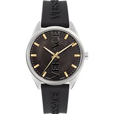 Versace Watches Versace V-vertical Black VE3H00723 Silicone One Size