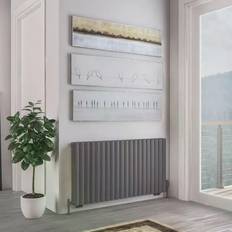 Grey Water Radiators Eastbrook Tunstall Double Horizontal Designer 1179mm