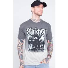 Slipknot Barcode Photo Dip Dye Fashion T Shirt Grey