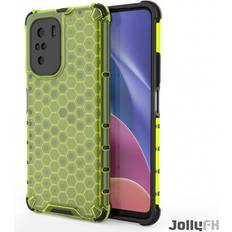 Hurtel Honeycomb Armor Bumper Skal Redmi Poco F3 Grön