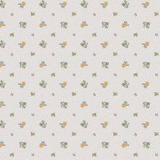 Laura Ashley Claudia's Friend Pale Ochre Yellow Non-Woven Paper Removable Wallpaper