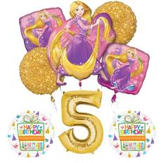 Princess Balloons Anagram NEW! Tangled Rapunzel Disney Princess 5th BIRTHDAY PARTY Balloon decorations