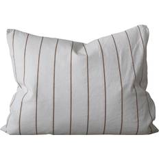 Mimou Boligtekstiler Mimou Stripe No.3 Hovedpudebetræk Hvid, Naturfarvet (60x)