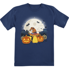 Pokémon T-shirt Anime av Barn Pikachu Halloween mörkblå