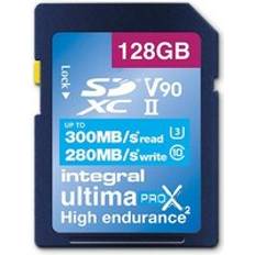 Integral UltimaPro X2 SDXC 128GB 300MB/s V90 UHS-II Memory Card