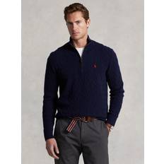 Cachemira Suéteres Polo Ralph Lauren Cable Knit Half Zip Jumper Navy