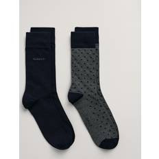 Gant Grey Underwear Gant Pack Dot Solid Socks Black 9-10