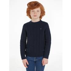 Tommy Hilfiger Kids' Essential Cable Knit Logo Jumper