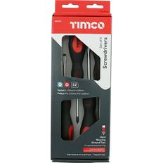 Timco Set Soft Grip Magnetic Tips to Assist... Pan Head Screwdriver