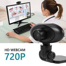 Webcams Grosband HD 720P USB Web Camera Built-in Mic 360 Rotation Webcam for Desktop Laptop Widescreen Video Work Home Accessories