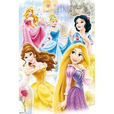 Rouge Affiches Grupo Erik Maxi Poster Groupe Princesses Disney 91.5 x 61 cm Affiche