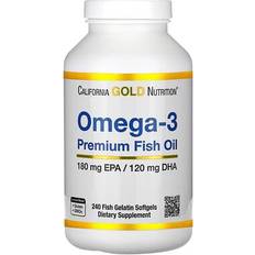 California Gold Nutrition California Nutrition, Omega-3, Premium Fish Oil, 240 Fish