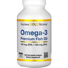 California Gold Nutrition Omega-3 Premium Fish Oil 240 Tablets