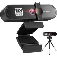 Webcams HGO 2K HD Webcam USB 3.0 Camera Built in Microphone For PC Computer Laptop Video Webcam Web Camera With Tripod Privacy Cover Webcams