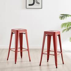 Red Bar Stools Furniturebox 2 Colton Tolix Style Bar Stool