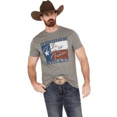 T-shirts Wrangler Wrangler Men's George Strait Take Me to Texas Tee Grey