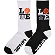 Cayler & Sons Unisex Love Ballin 2-pack strumpor, svart/vit, 35–38