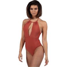 Polyamid Badedrakter Pieces Belma Swimsuit Red, Female, Tøj, Badetøj, Svømning, Rød