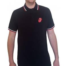 Unisex Polo Shirts Rolling Stones Classic Tongue Polo Shirt Navy