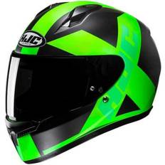 HJC C10 Tez Helmet - Black/Green