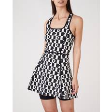 Casall Kjoler Casall Flouncy Court Dress Print - Routine Sand
