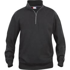 Basic Half Zip Sweatshirt - Black