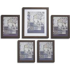 Polystyrene Photo Frames Nielsen 5 piece Waterloo Picture Set Charcoal Photo Frame