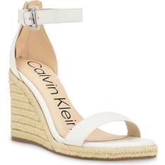 Sandals Calvin Klein Noshela White Women's Wedge Shoes White