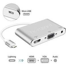 Lightning to HDMI VGA 3.5mm audio adapter