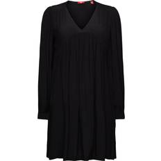 Esprit Kleider Esprit Chiffon-Minikleid in Crinkle-Optik BLACK