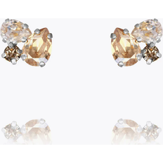 Caroline Svedbom Gråa Örhängen Caroline Svedbom Alisia Earrings Greige Combo Rhodium