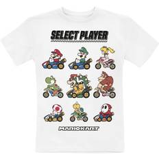 Super Mario T-shirt av Nintendo Barn Choose Your Driver vit