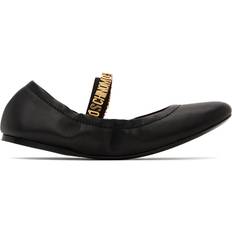 35 ½ Ballerinasko Moschino Black Mini Lettering Ballerina Flats 000 Nero IT