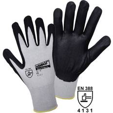 Gants Jetables L+D worky Gants de protection 1158-10 100% nylon avec revêtement nitrile EN 388 RISQUES MECANIQUES 4131 Taille