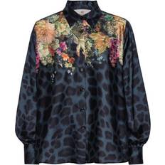 Elle Shirt NAVY FLOWER LEOPARD